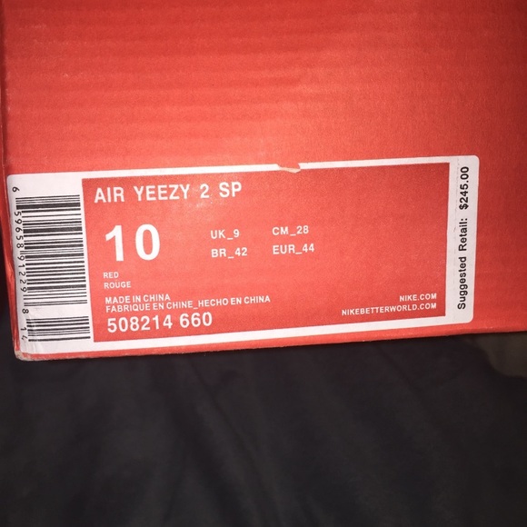 Nike air yeezy 2 red October - Picture 5 of 5